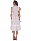 KNEE LENGTH DRESS WITH LACE INSERT