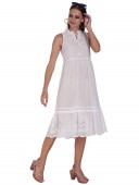 KNEE LENGTH DRESS WITH LACE INSERT