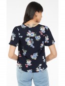 PRINTED SHORT SLEEVE TOP