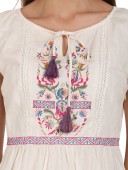 SHORT EMBROIDERED DRESS