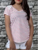 STRIPES KNIT T-SHIRT